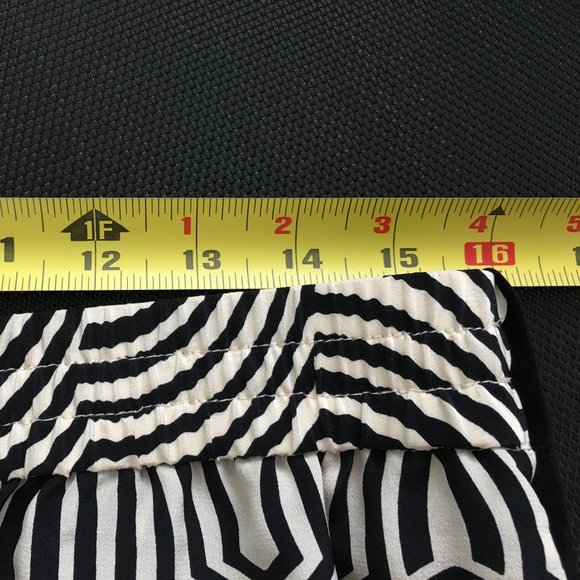 Marc Jacobs black-and-white stripe 100% silk pants - Picture 5 of 7